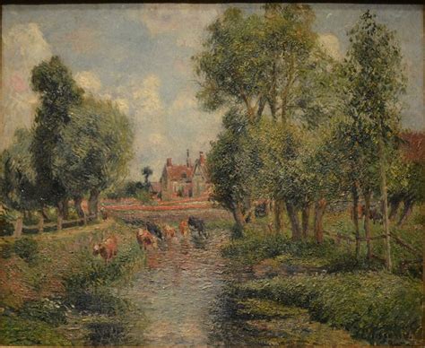 SB14 Pissarro met beeldende kunst op fotovliesbehang